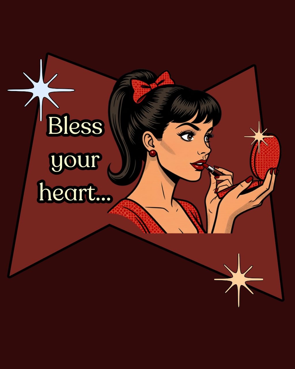 Bless Your Heart Retro T-Shirt  -- Vintage Style Graphic Tee