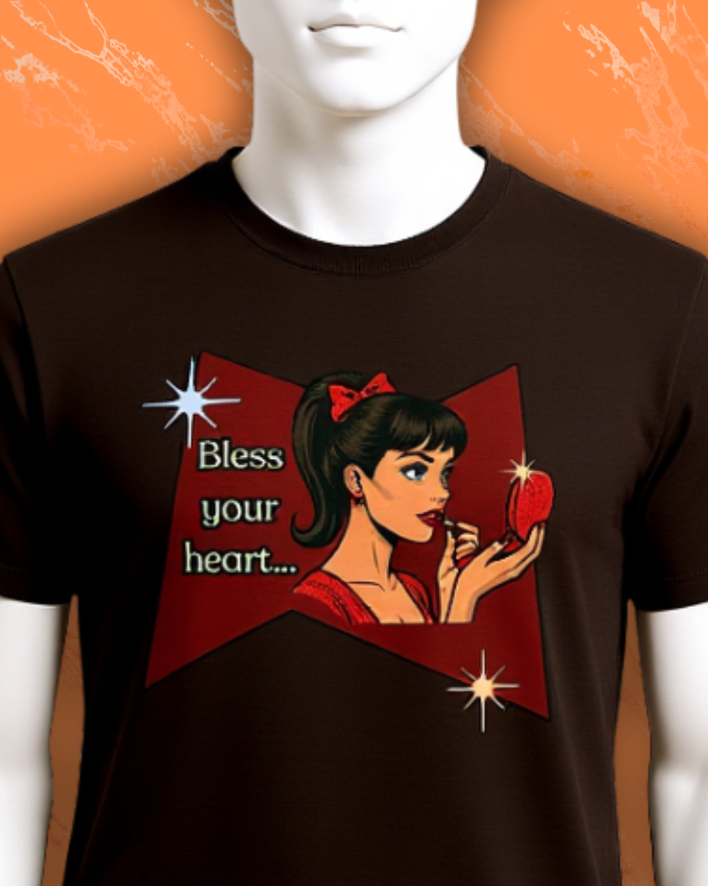 Bless Your Heart Retro T-Shirt  -- Vintage Style Graphic Tee
