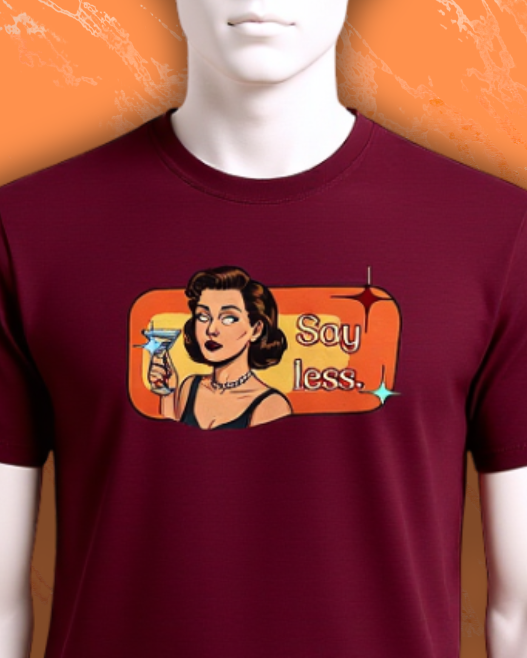 Say Less Retro Tee — Vintage Style Graphic Tee