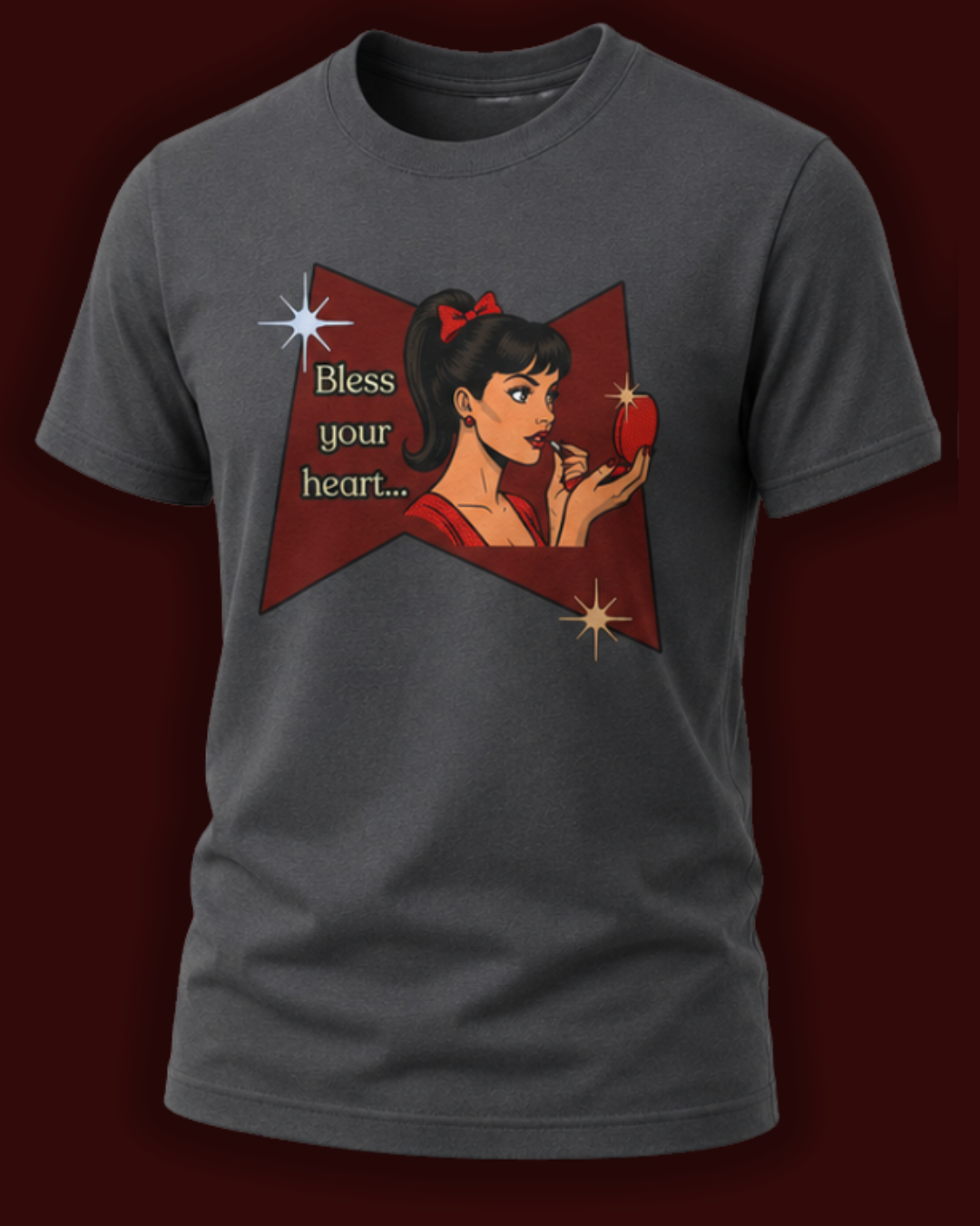 Bless Your Heart Retro T-Shirt  -- Vintage Style Graphic Tee