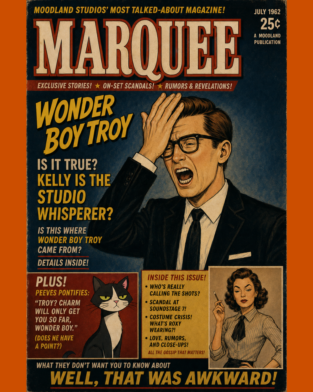 Moodland Studios Retro T-Shirt — Marquee Magazine Vintage Graphic Tee