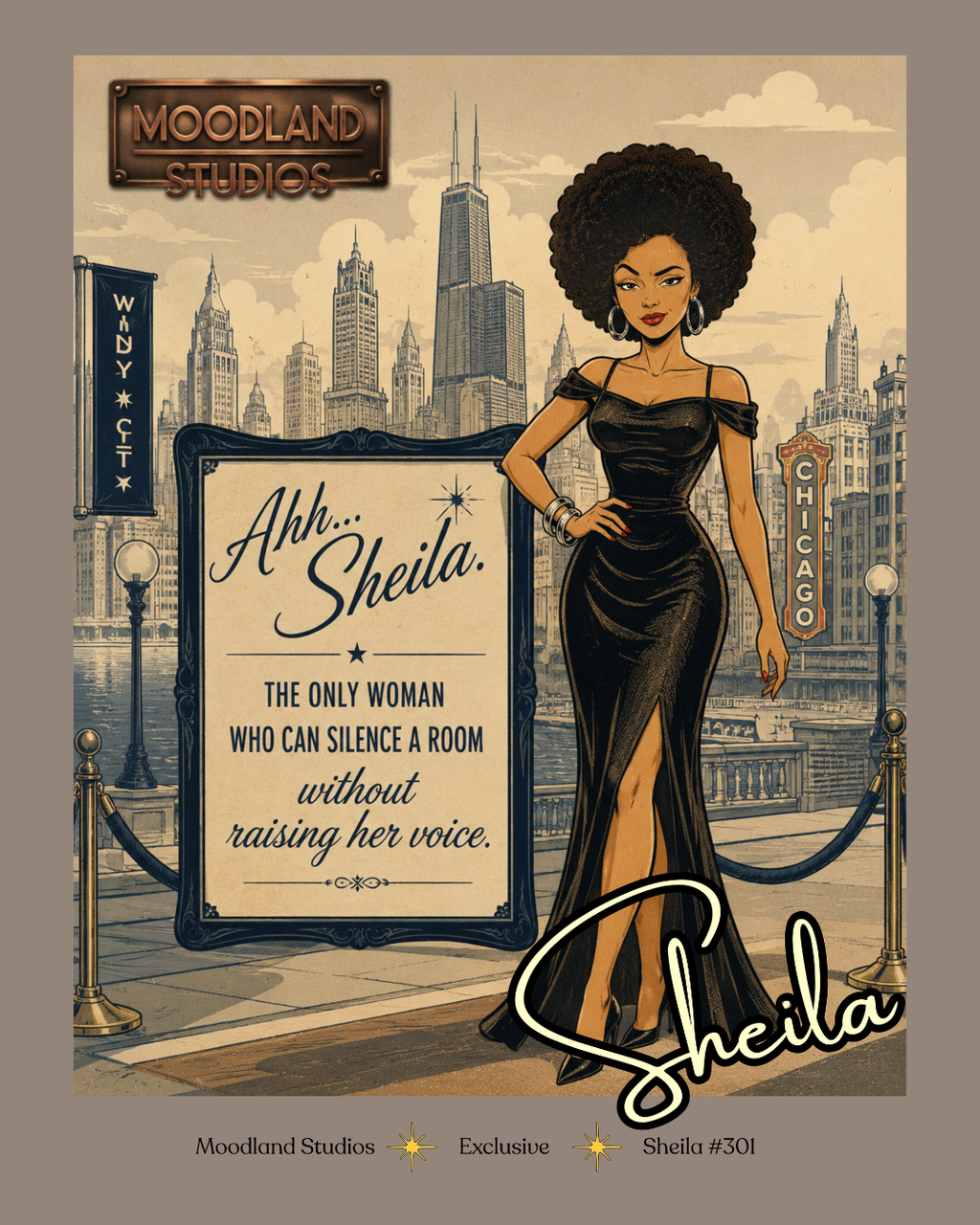Moodland Studios Sheila Retro T-Shirt — Vintage Studio Poster Tee