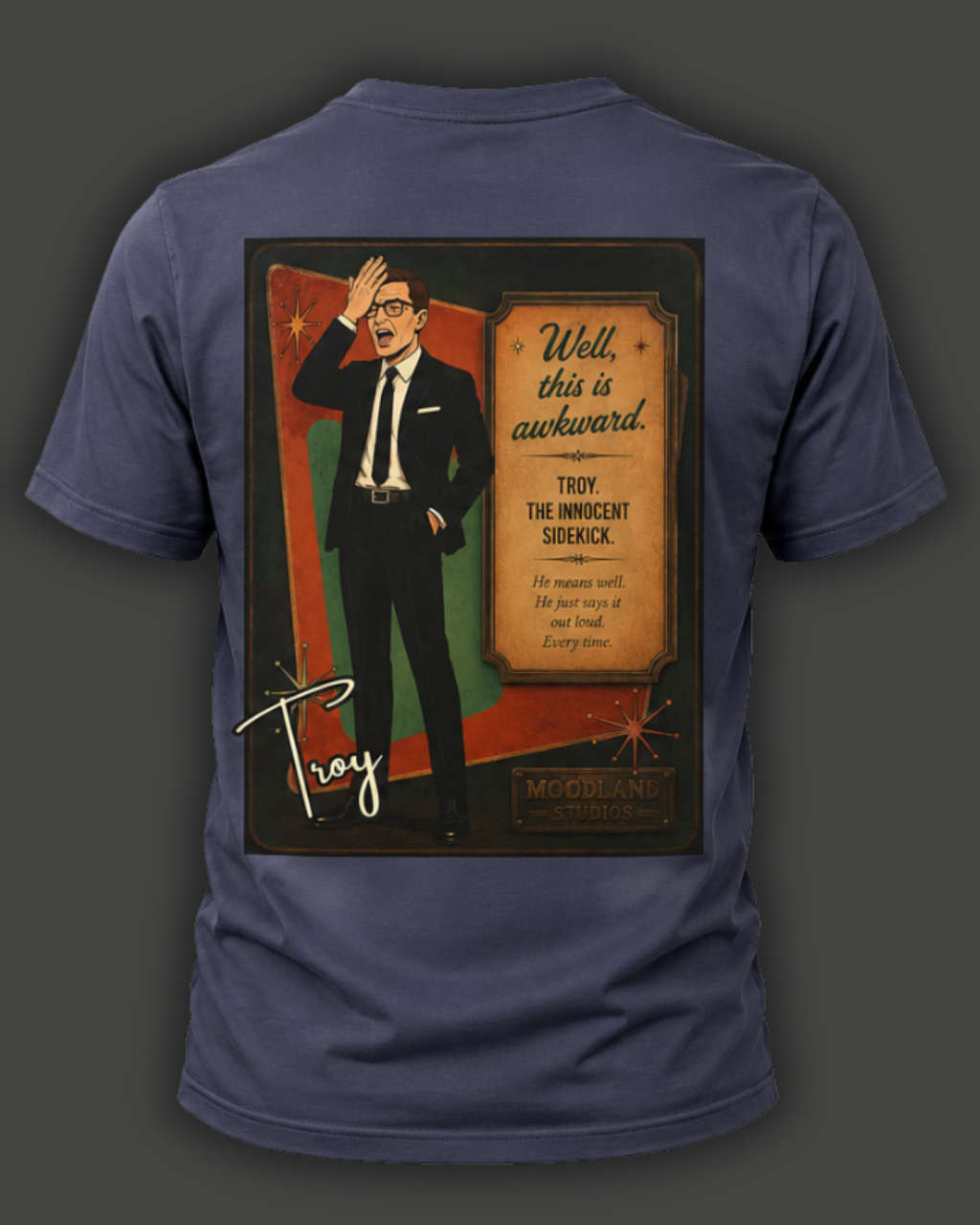 Moodland Studios Troy Retro T-Shirt — Vintage Studio Poster Tee
