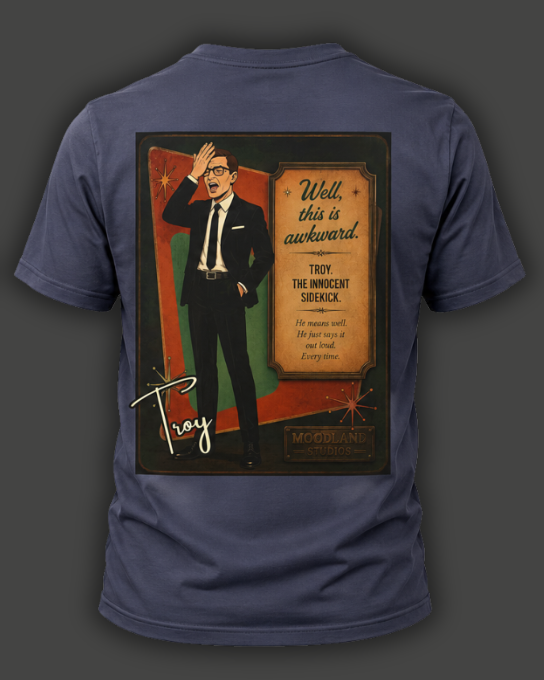 Moodland Studios Troy Retro T-Shirt — Vintage Studio Poster Tee