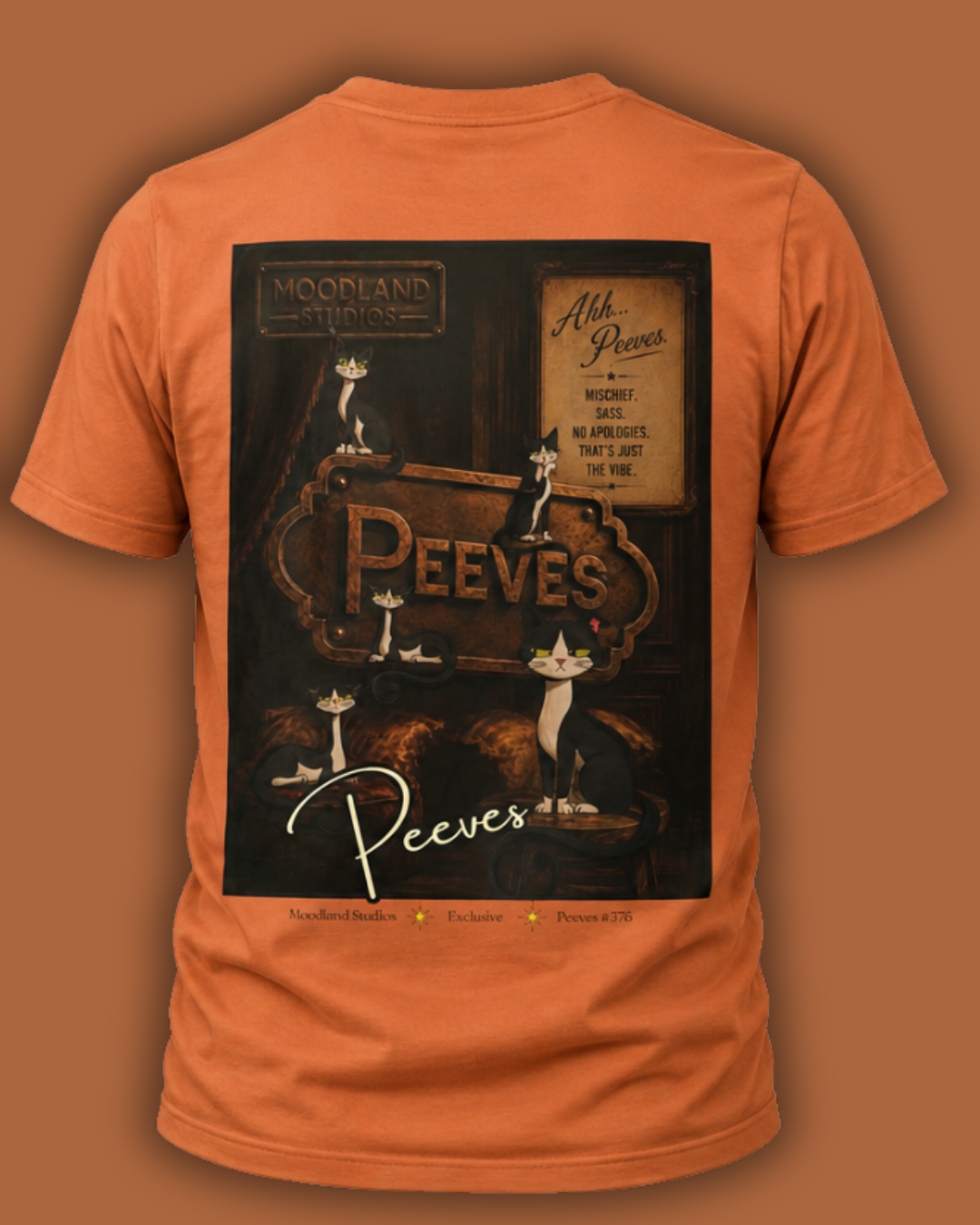 Moodland Studios Peeves Retro T‑Shirt — Vintage Studio Poster Tee