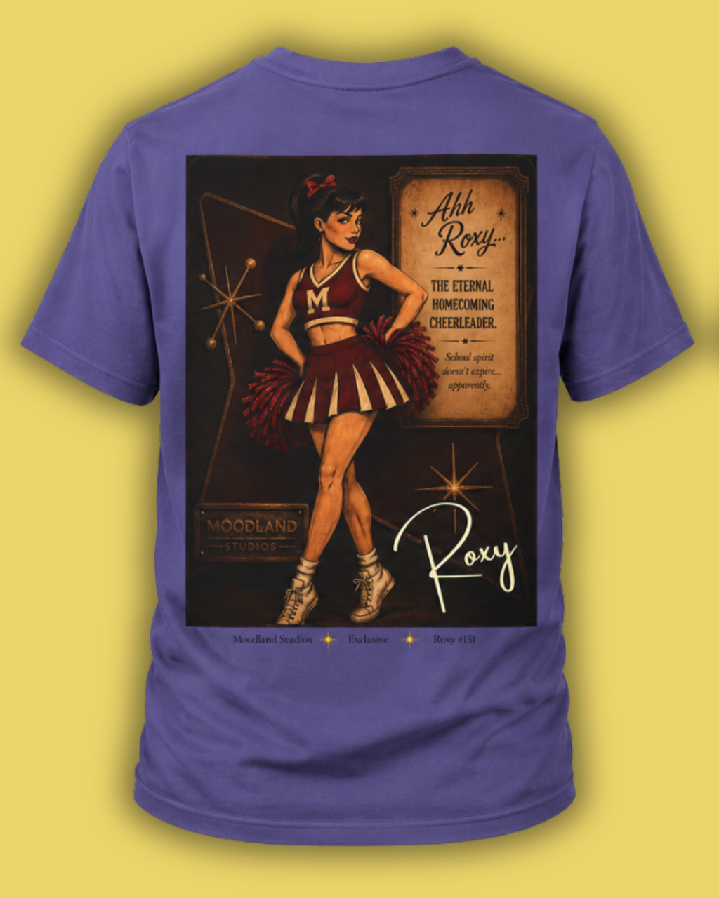 Moodland Studios Roxy Retro T-Shirt — Vintage Studio Poster Tee