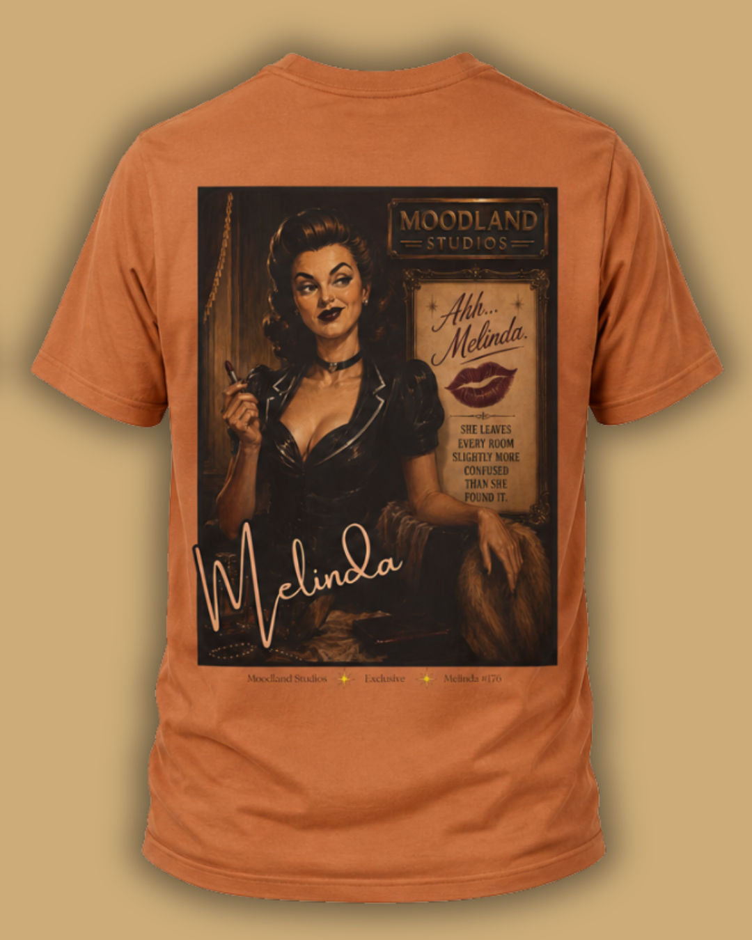 Moodland Studios Melinda Retro T-Shirt  -  Vintage Studio Poster Tee