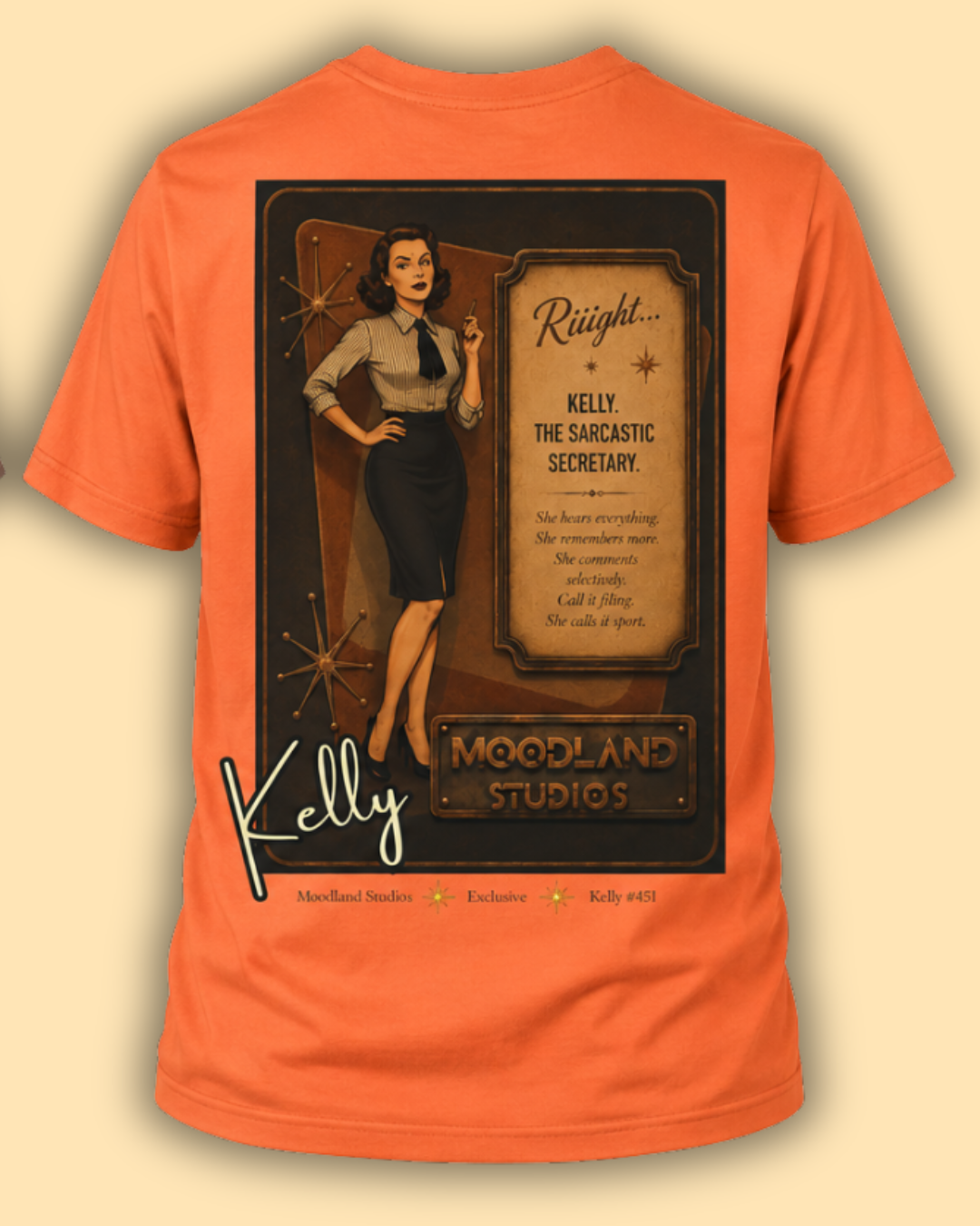 Moodland Studios Kelly Retro T-Shirt — Vintage Studio Poster Tee