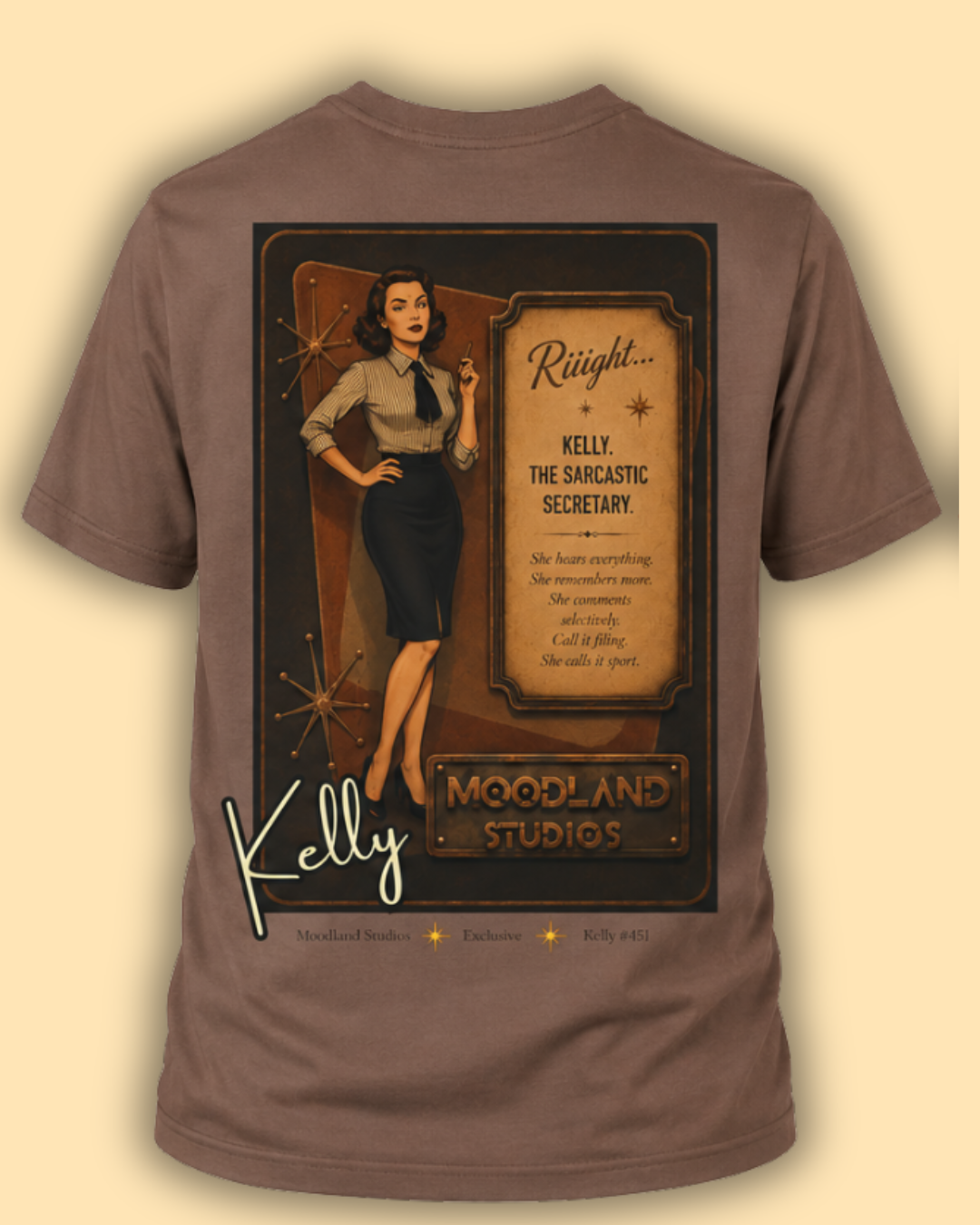 Moodland Studios Kelly Retro T-Shirt — Vintage Studio Poster Tee