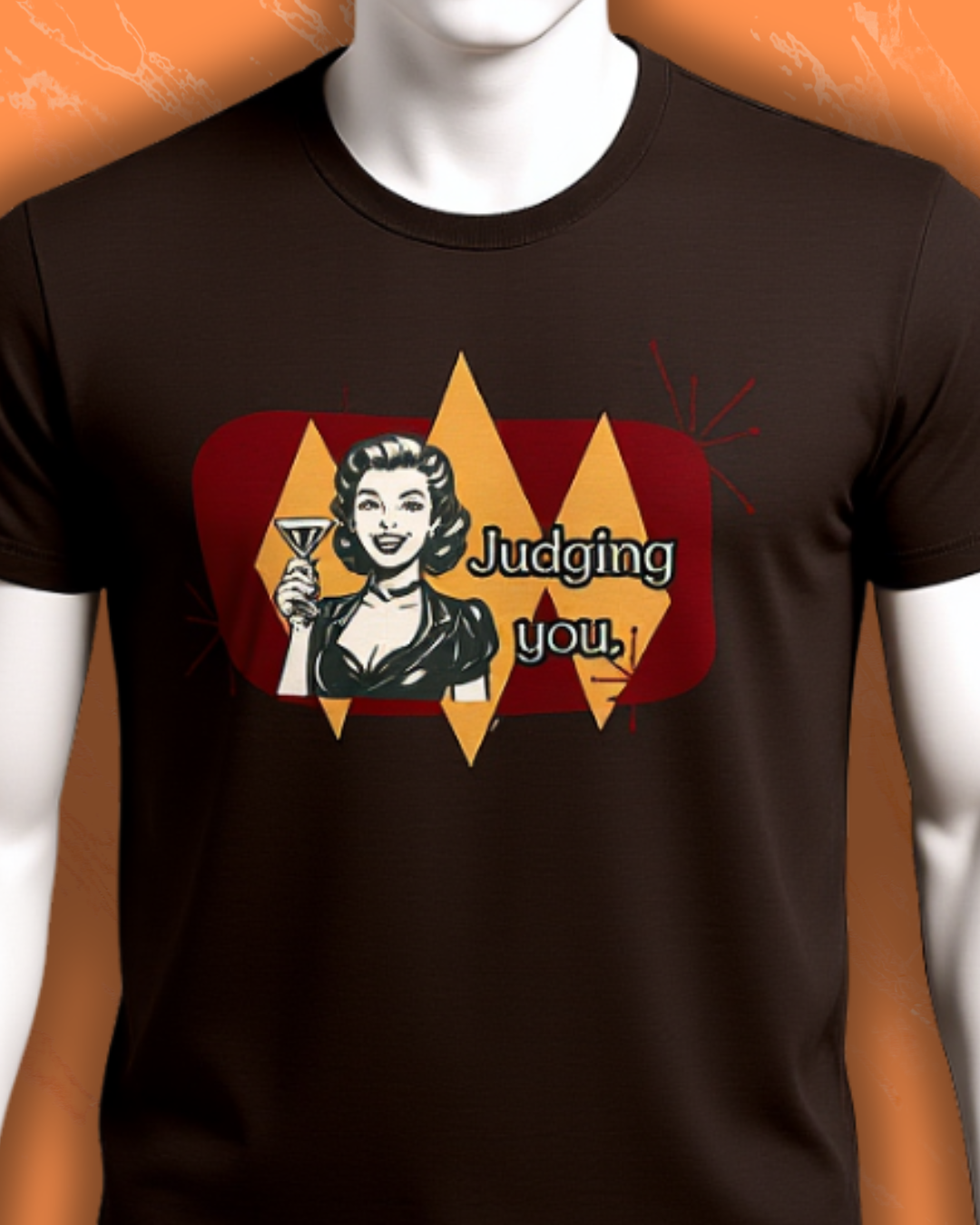 “Judging You” Funny Graphic Tee | Vintage Sarcastic Shirt