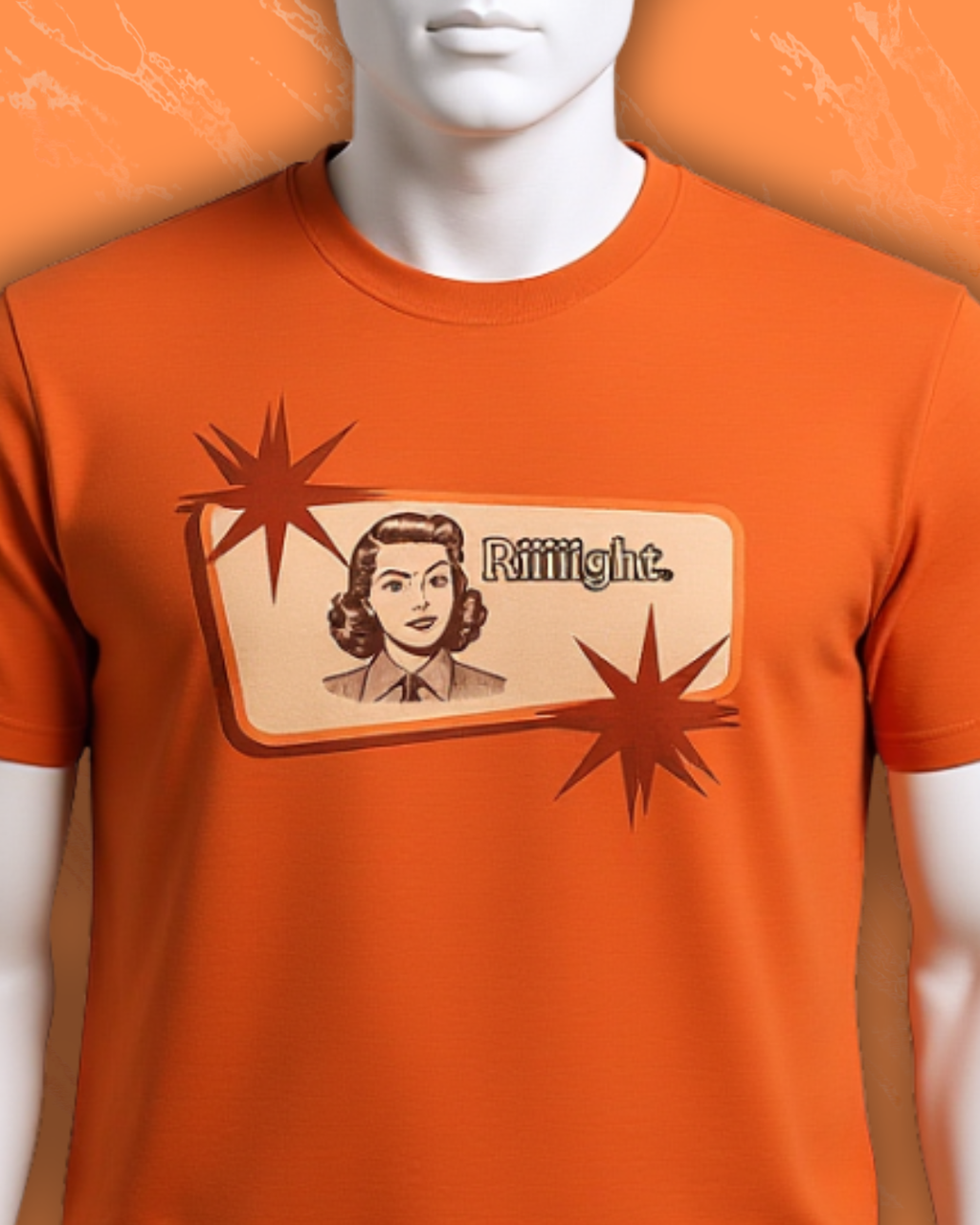 "Riiiiight" Funny Graphic Tee | Vintage, Sarcastic Humor Shirt