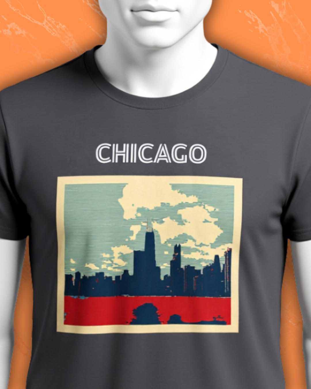 Chicago Skyline - Animated Graphic Tee