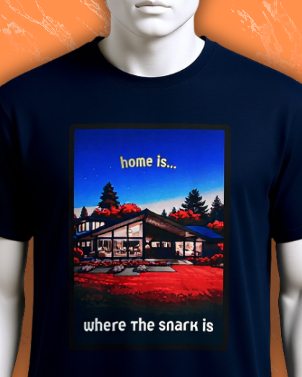 Home Is Where the Snark Is T-Shirt — Retro MCM Graphic Tee