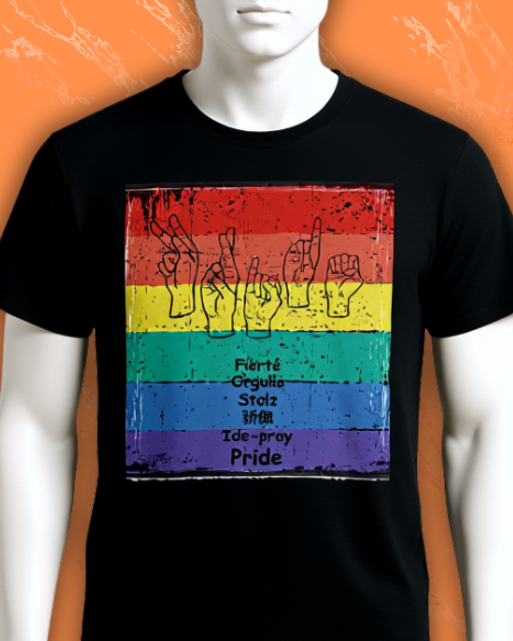 Pride Language - Rainbow Graphic Tee
