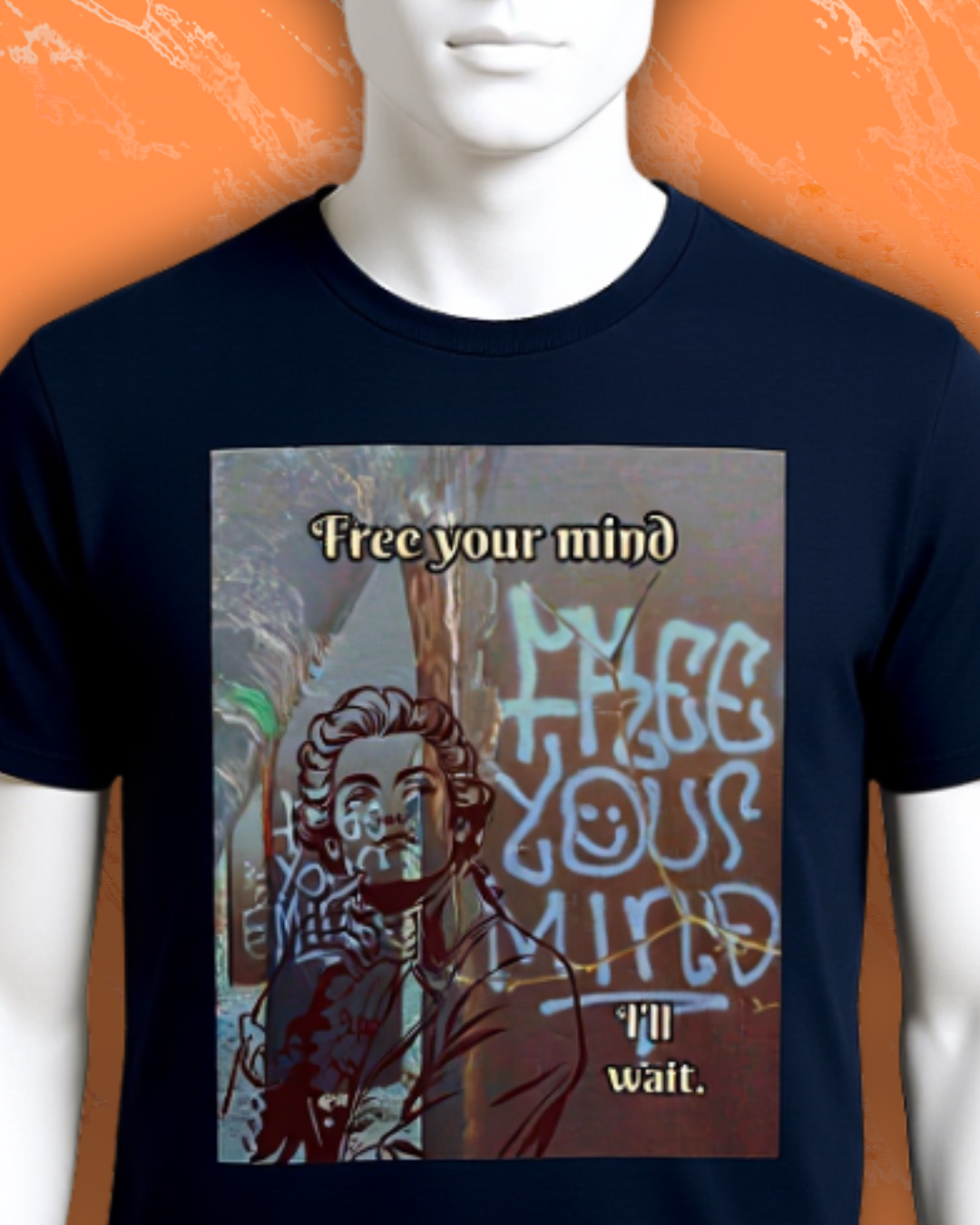 Free Your Mind. I'll Wait 2. — Vintage Graphic Tee