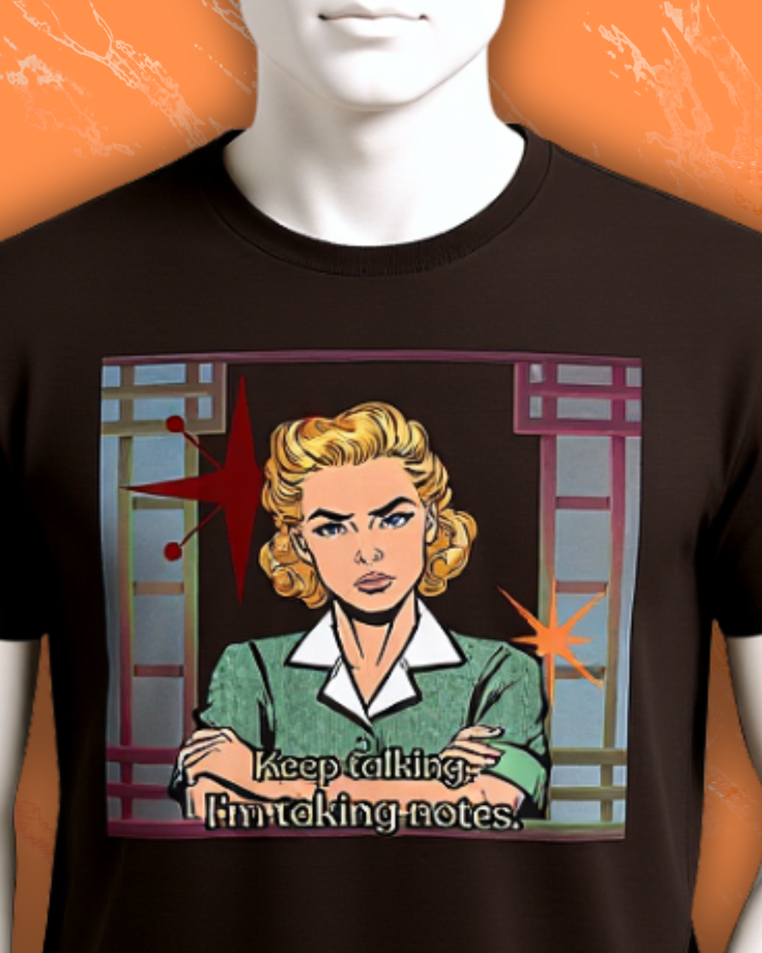 Keep Talking, I'm Taking Notes Retro Tee— Vintage Style Graphic Tee