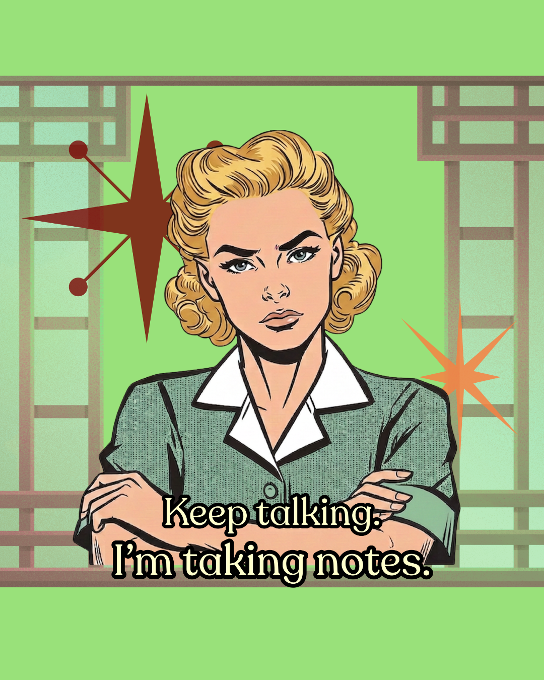 Keep Talking, I'm Taking Notes Retro Tee— Vintage Style Graphic Tee