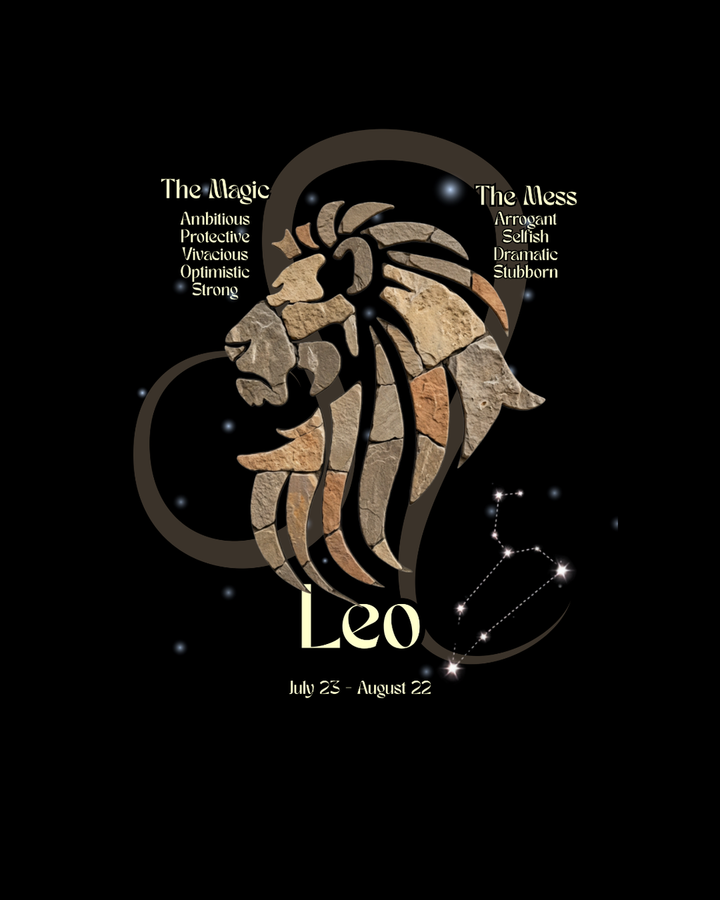 The Zodiac Society Astrology T-Shirt — Leo Graphic Tee