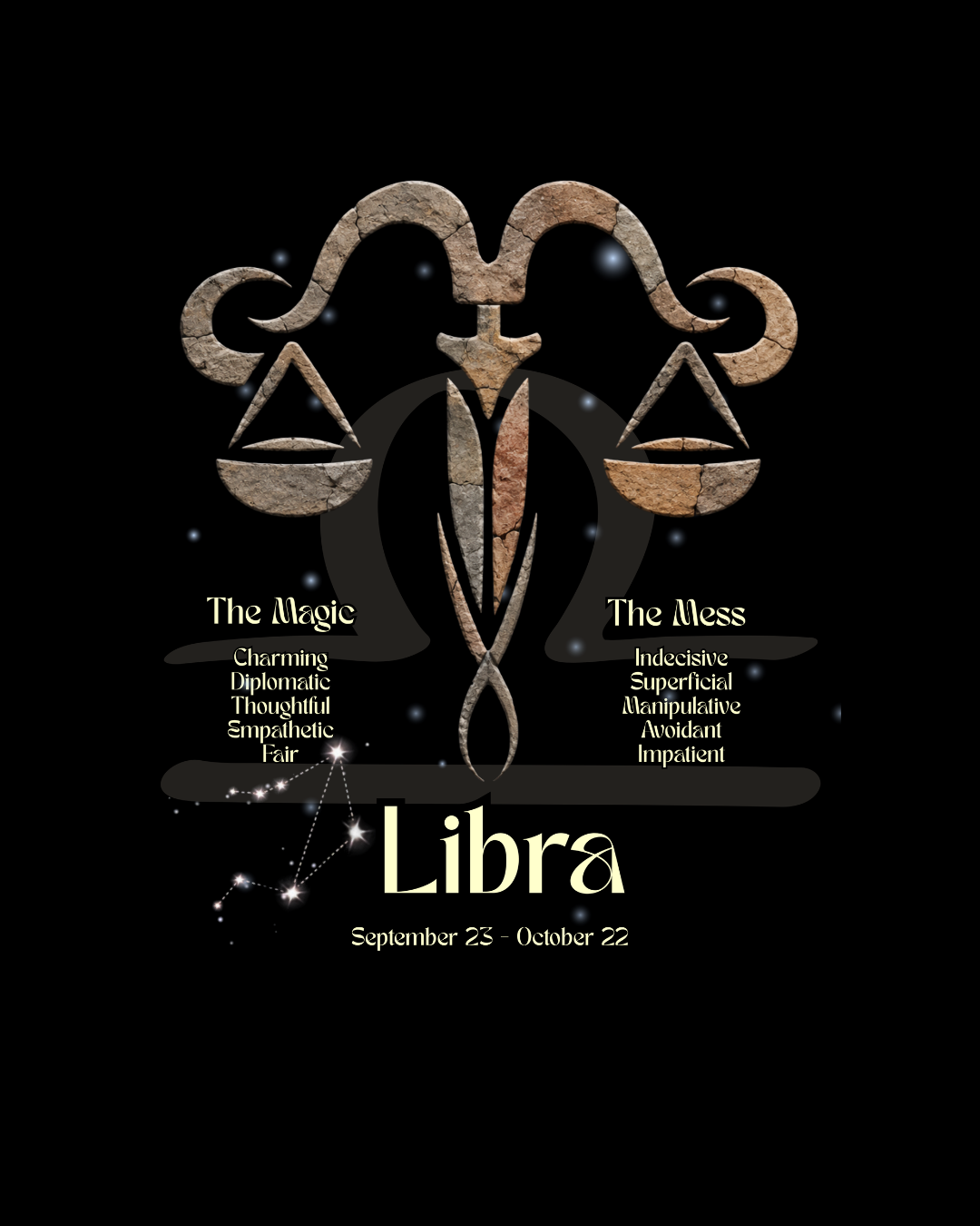 The Zodiac Society Astrology T-Shirt — Libra Graphic Tee