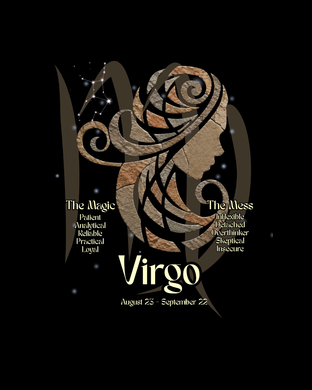 The Zodiac Society Astrology T‑Shirt — Virgo Graphic Tee