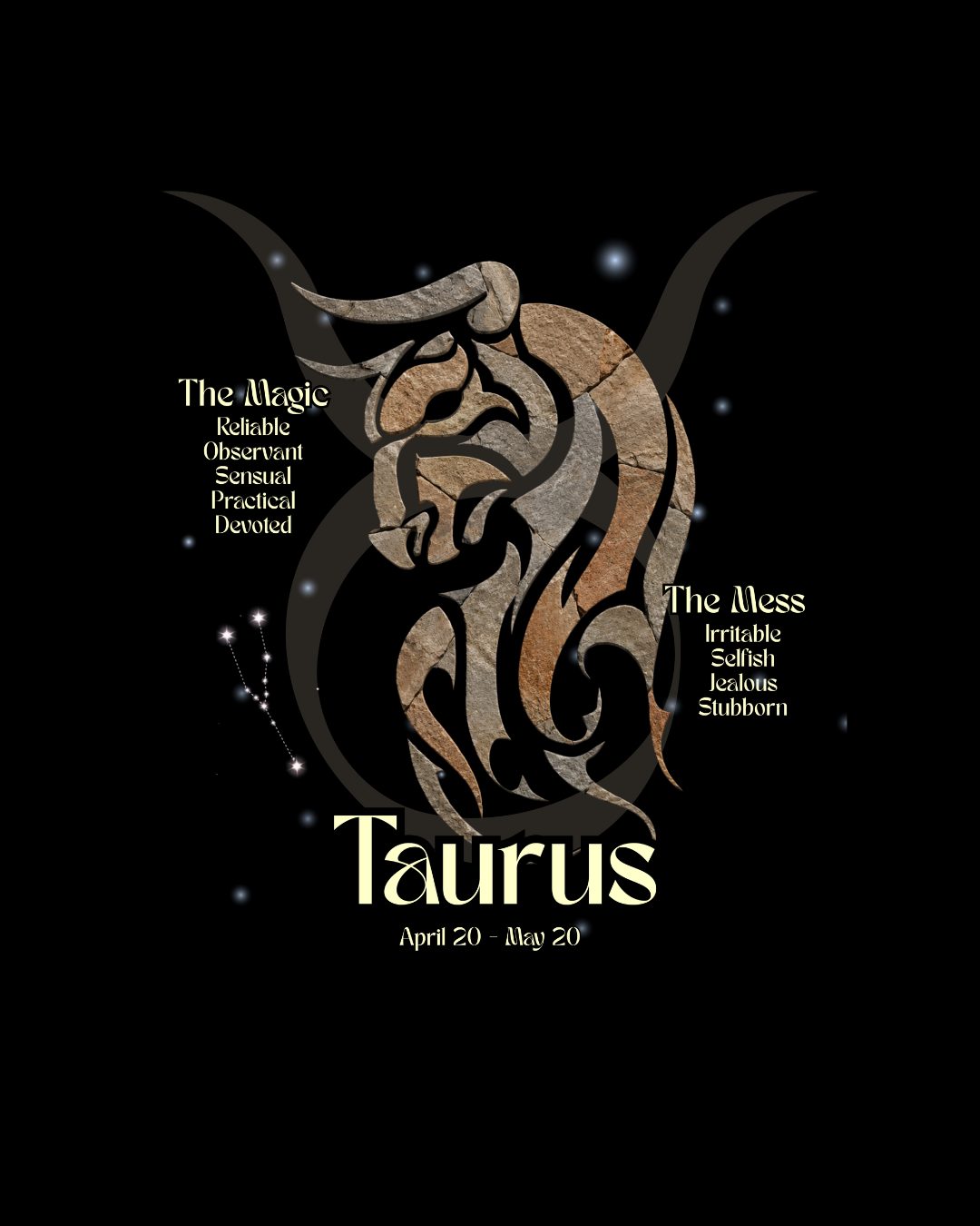 The Zodiac Society Astrology T‑Shirt —  Taurus Graphic Tee