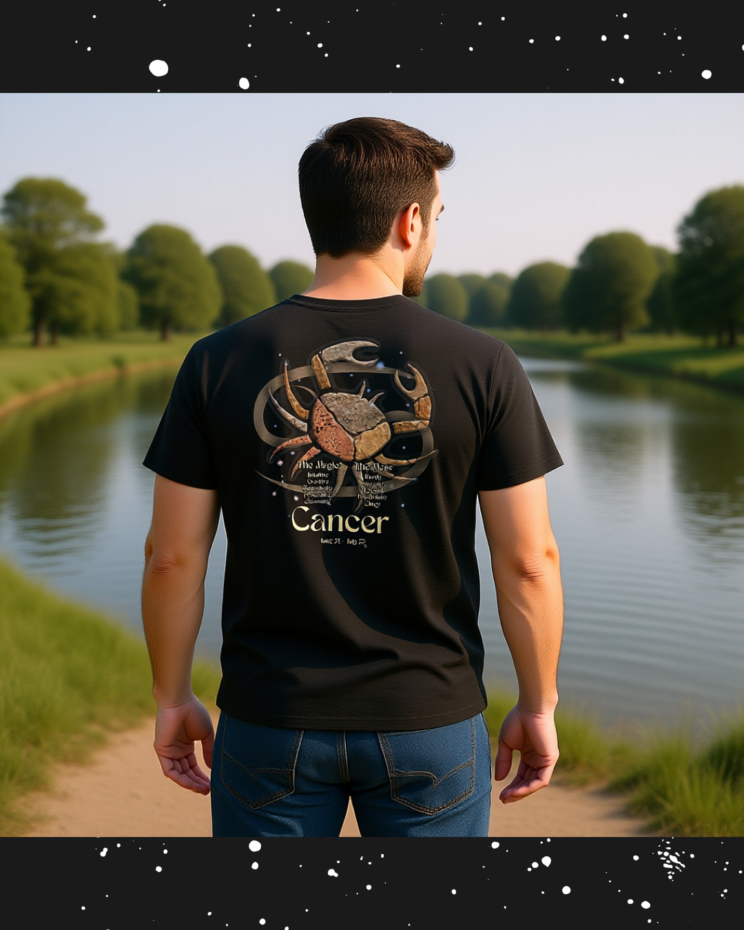 The Zodiac Society Astrology T‑Shirt – Cancer Graphic Tee