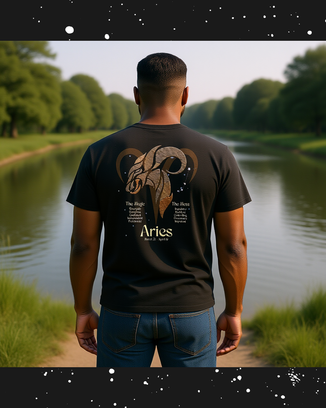The Zodiac Society Astrology T‑Shirt — Aries Graphic Tee
