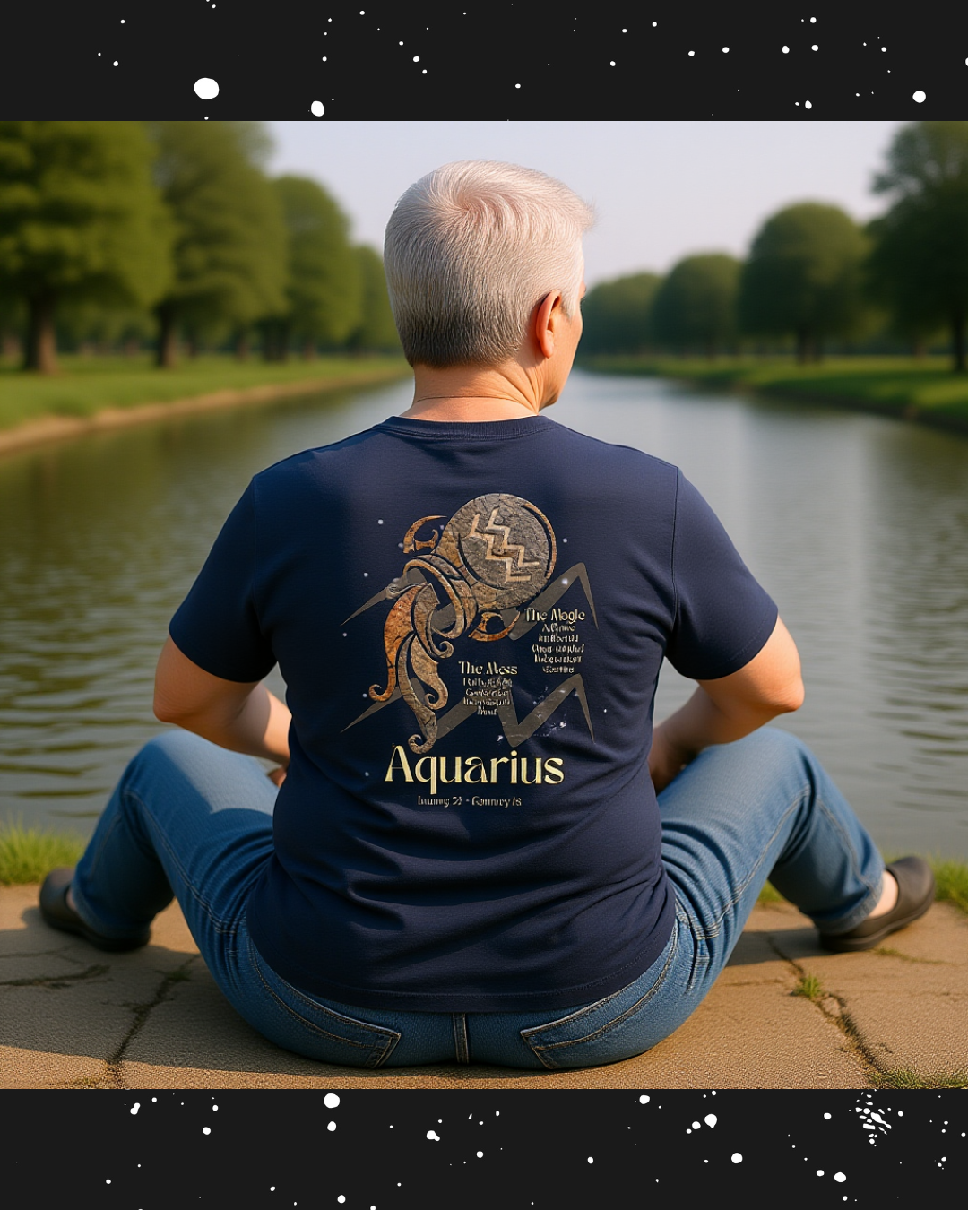 The Zodiac Society Astrology T-Shirt — Aquarius Graphic Tee