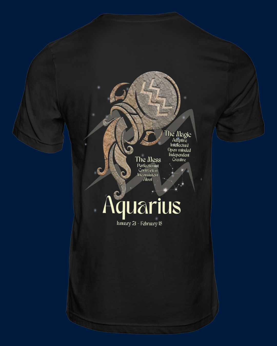 The Zodiac Society Astrology T-Shirt — Aquarius Graphic Tee