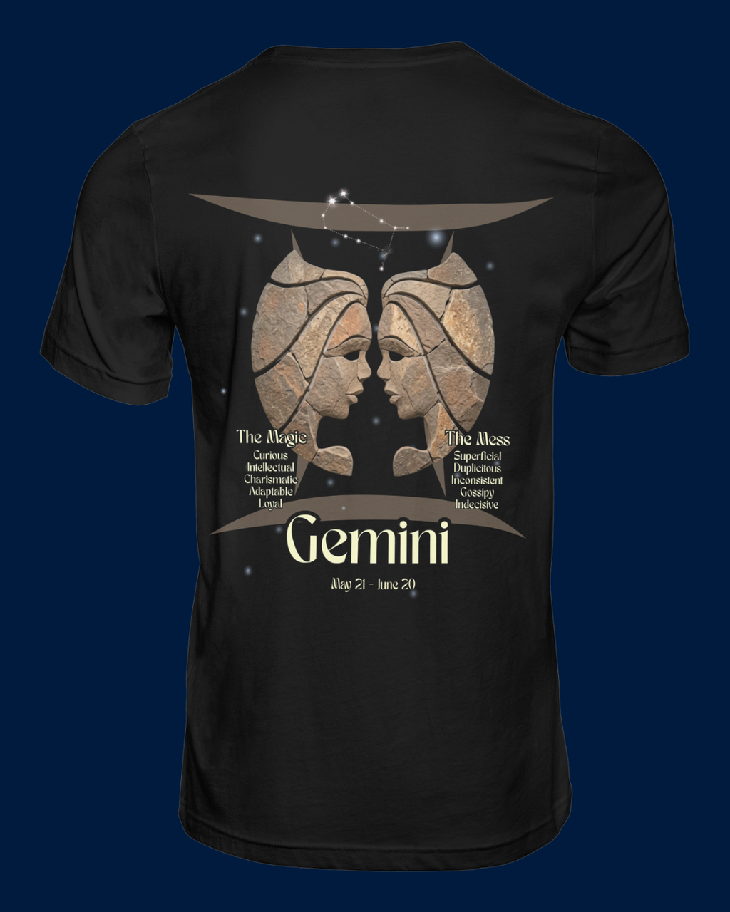 The Zodiac Society Astrology T-Shirt — Gemini Graphic Tee