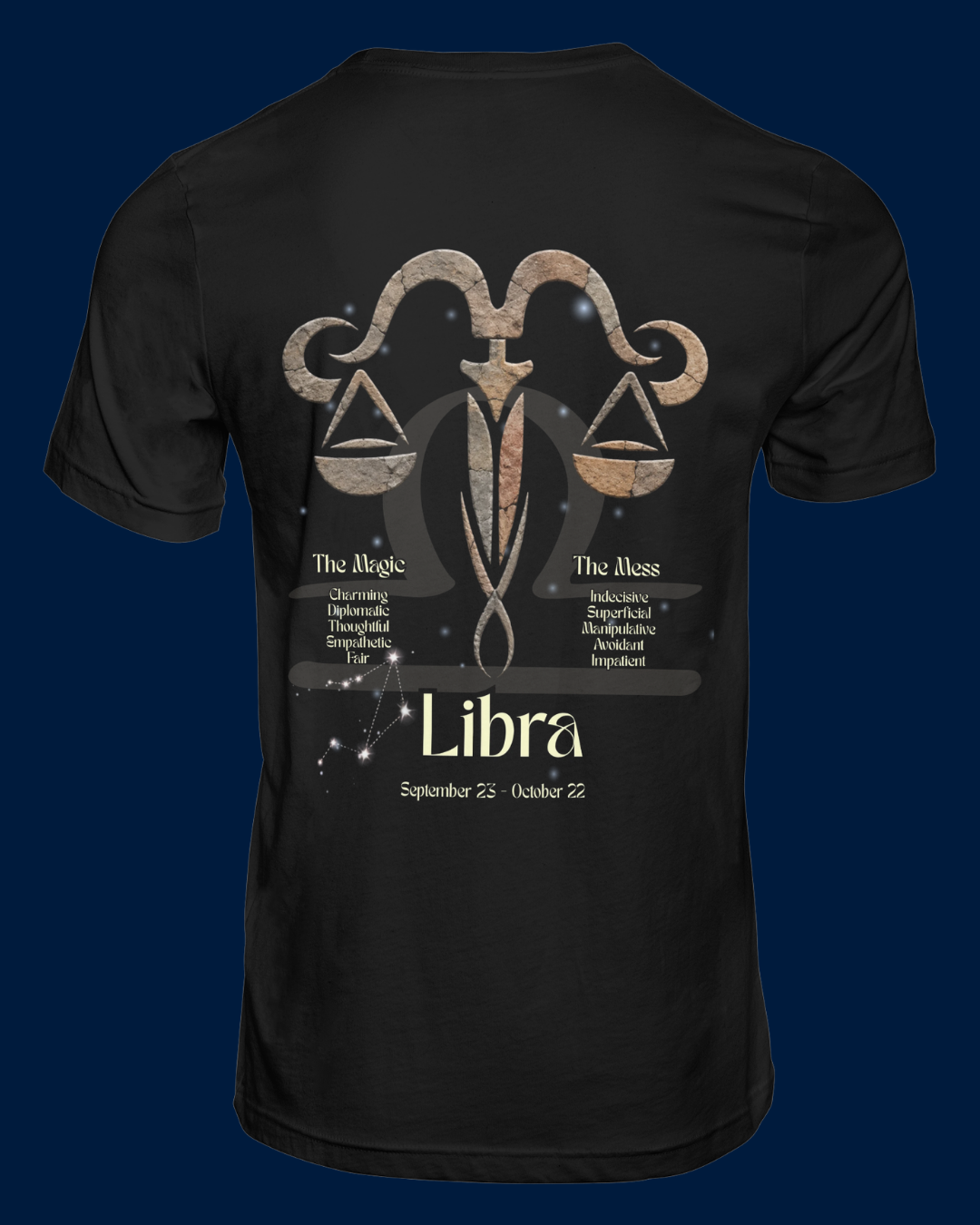 The Zodiac Society Astrology T-Shirt — Libra Graphic Tee