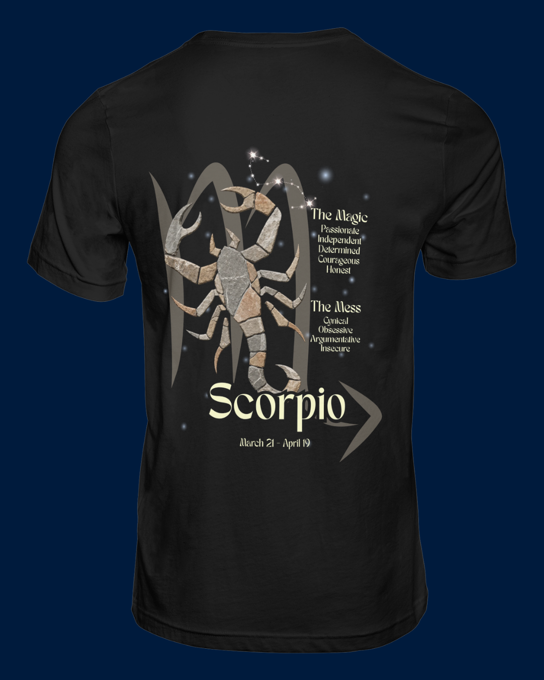 The Zodiac Society Astrology T-Shirt — Scorpio Graphic Tee