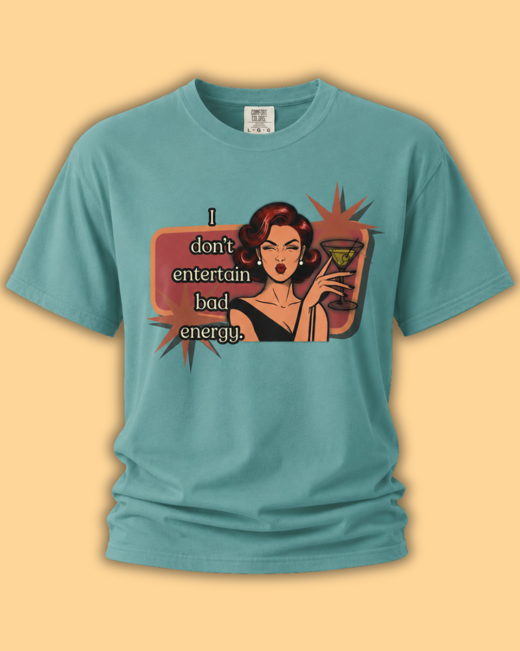 I Don't Entertain Bad Energy Retro T-Shirt — Best in Show Graphic Tee