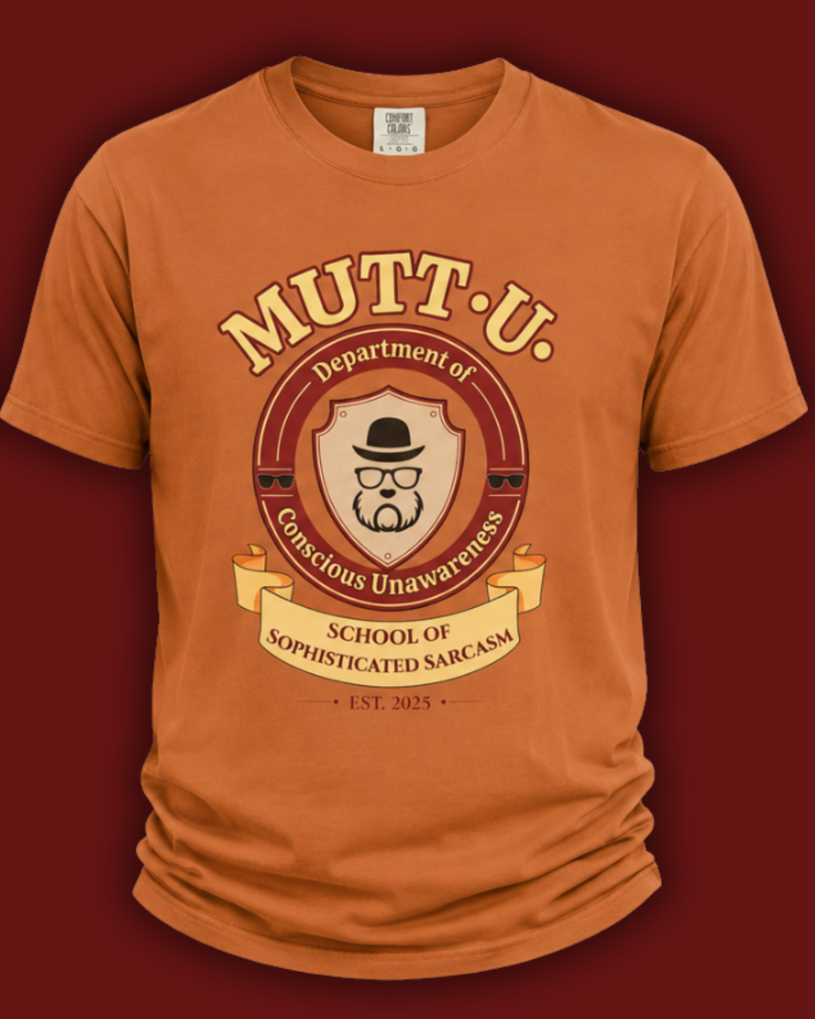 Mutt-U Campus T-Shirt - Dept of Conscious Unawareness Refined Graphic Tee