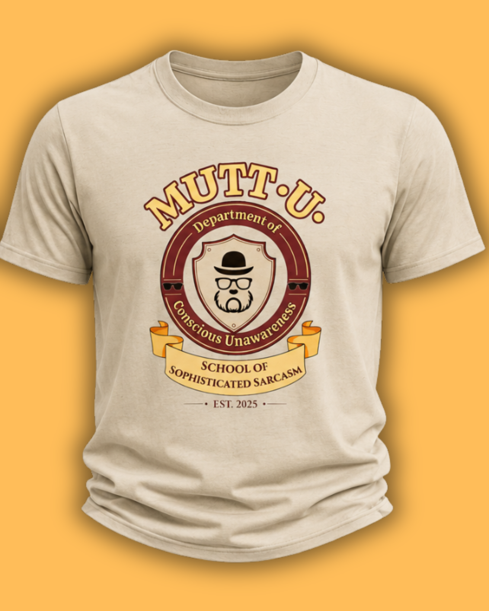 Mutt U Campus T-Shirt - Dept of Conscious Unawareness Mutt Logo Graphic Tee
