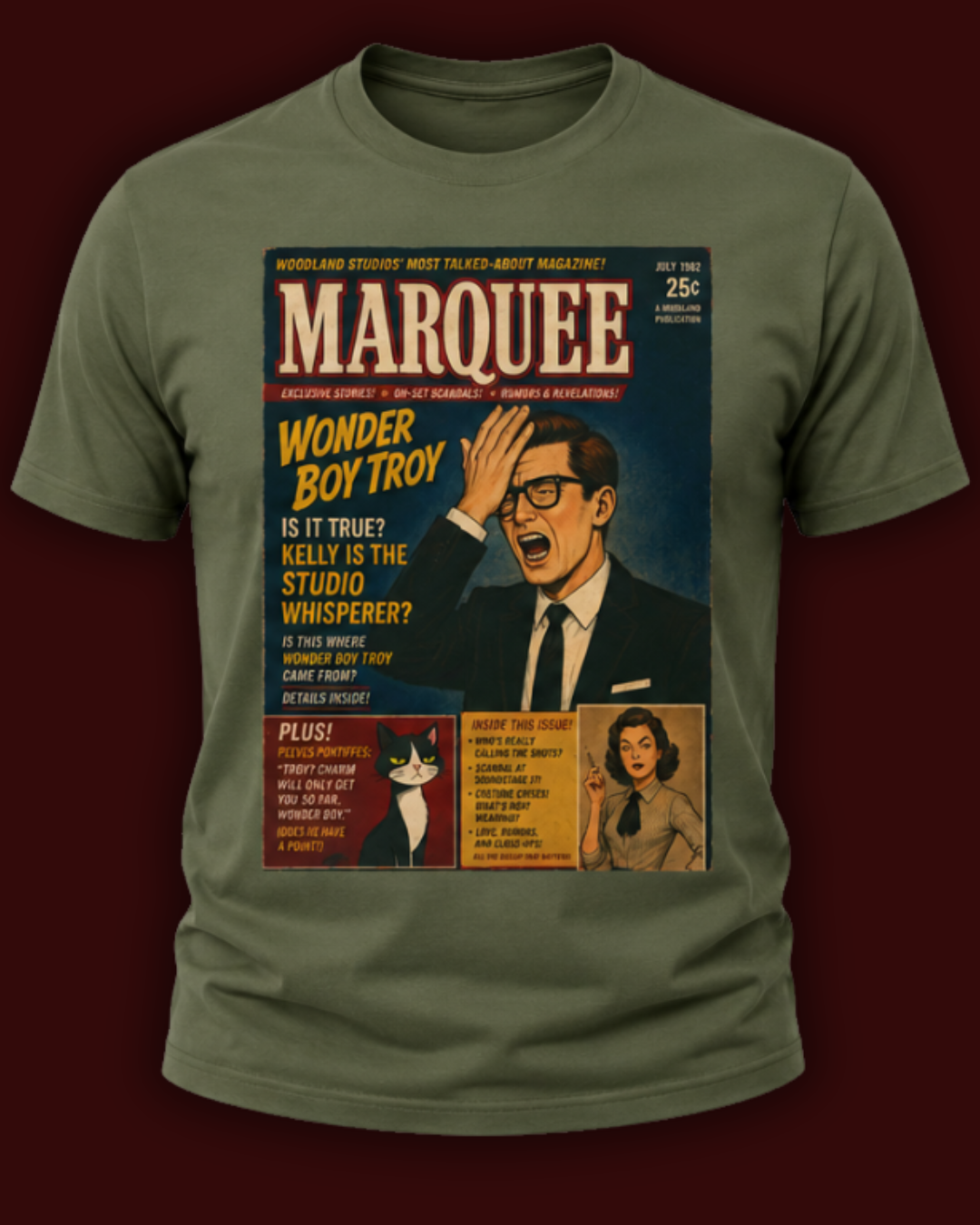 Moodland Studios Retro T-Shirt — Marquee Magazine Vintage Graphic Tee
