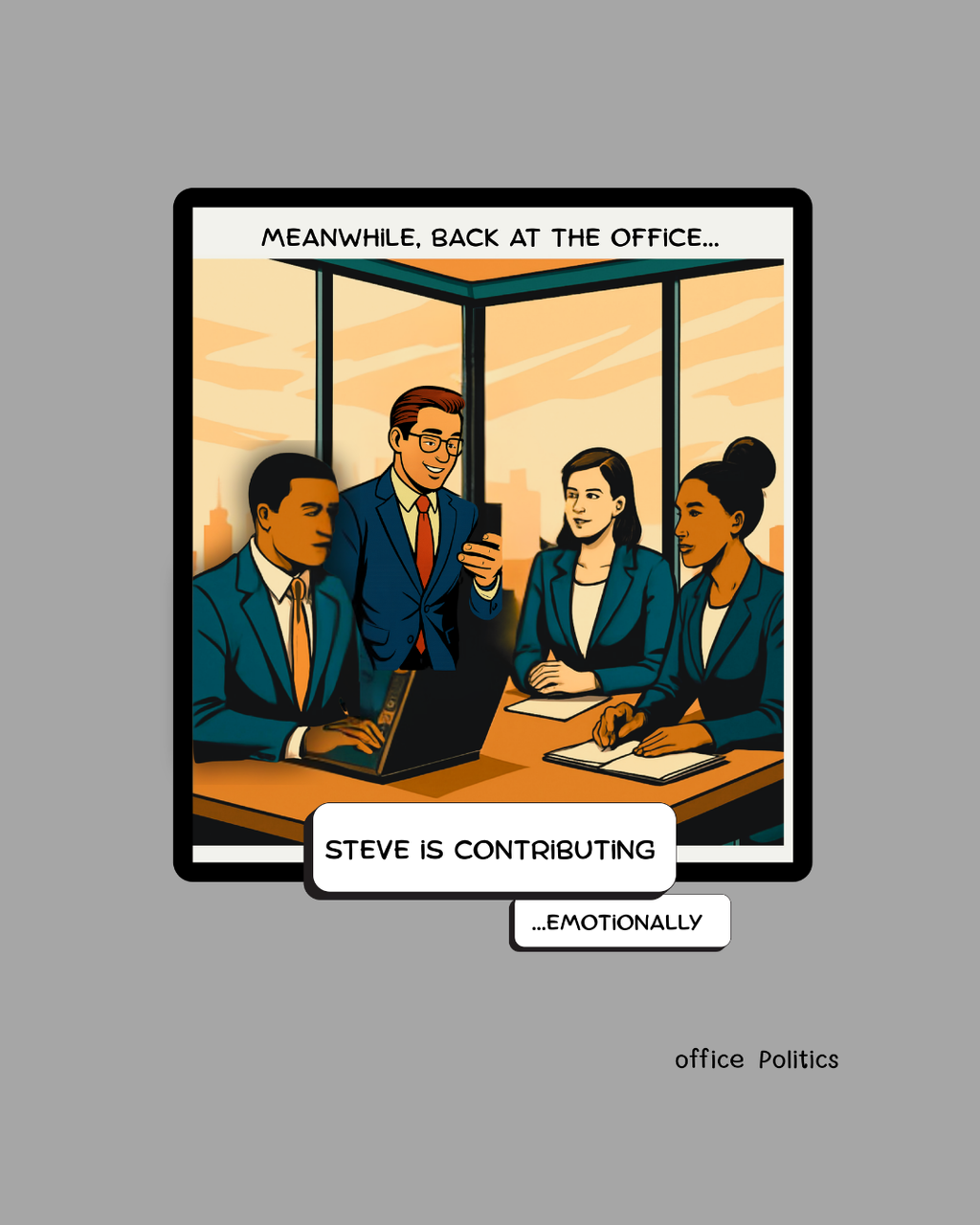 office Politics — Steve is Contributing Graphic Tee