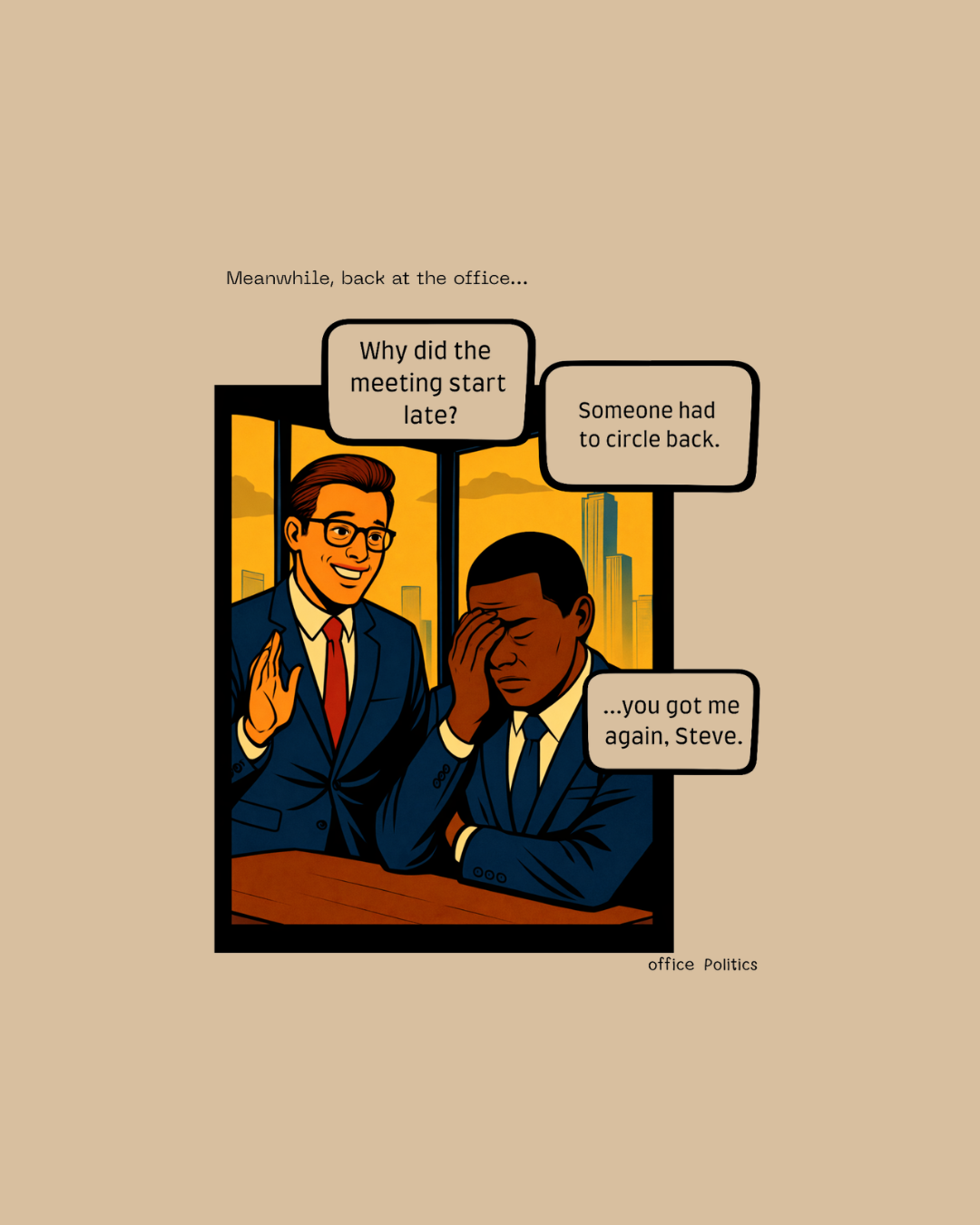 office Politics — Circling Back Graphic Tee
