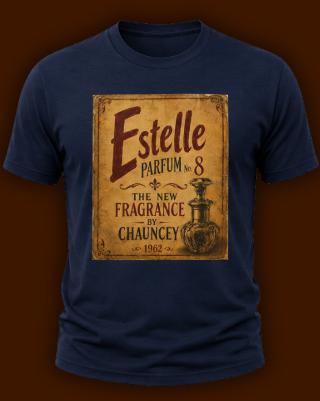 Moodland Studios Retro T-Shirt - Estelle Parfum Vintage Ad Poster Graphic Tee
