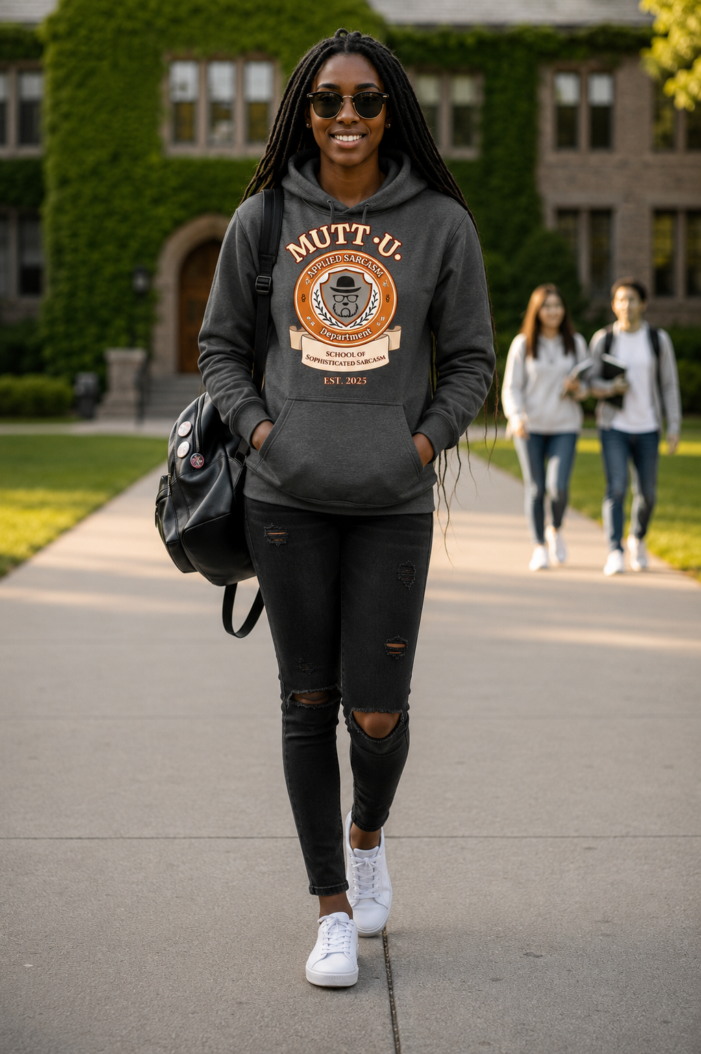 Mutt U Dept of Applied Sarcasm Campus Hoodie