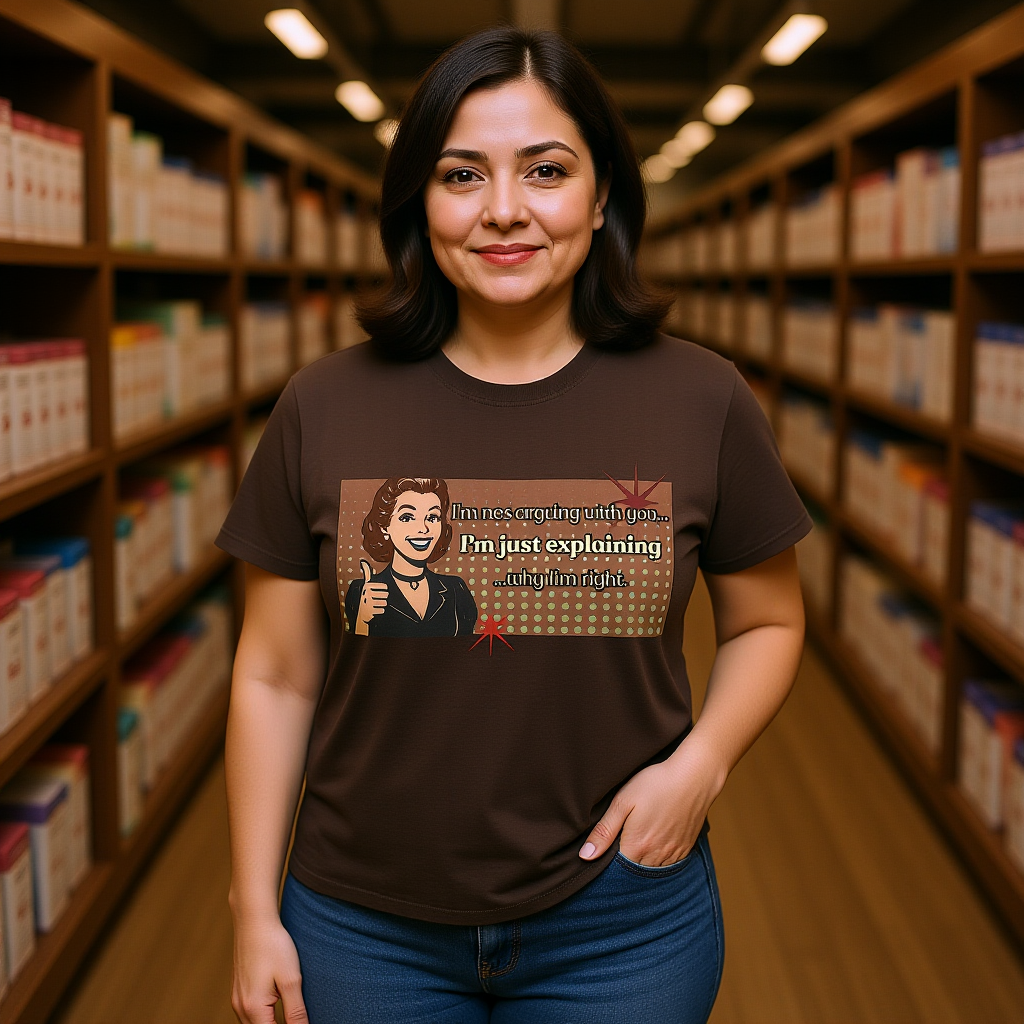I'm Not Arguing Retro Graphic Tee — I'm Explaining Why I'm Right Vintage Style Tee