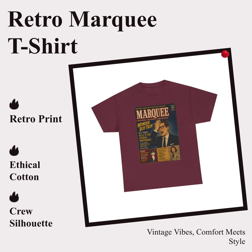 Moodland Studios Retro T-Shirt — Marquee Magazine Vintage Graphic Tee