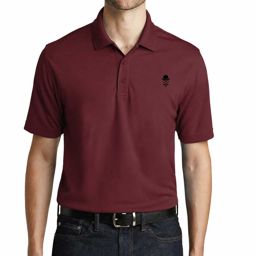 The Gentleman Polo  -  Elegant Mutt Logo Polo
