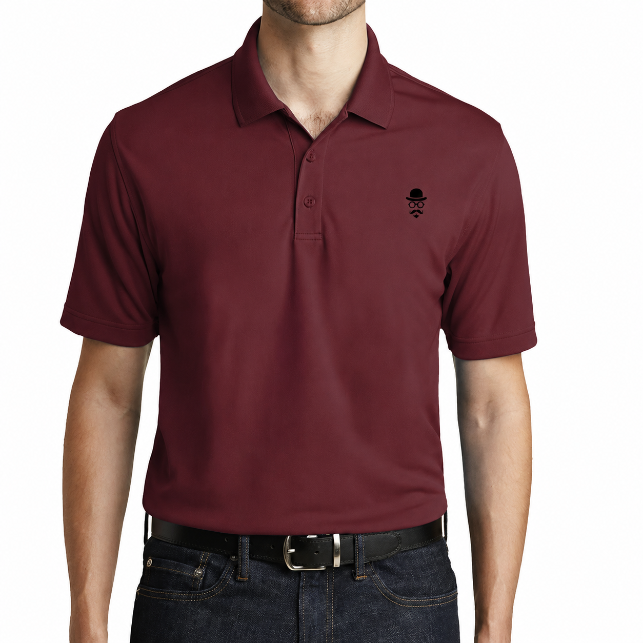 The Gentleman Polo  -  Elegant Mutt Logo Polo