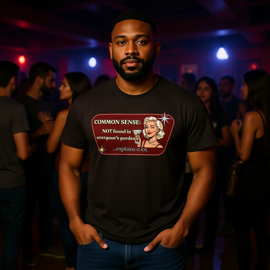 Common Sense: Not Found in Everyone's Garden Retro Tee — Vintage Style Graphic Tee
