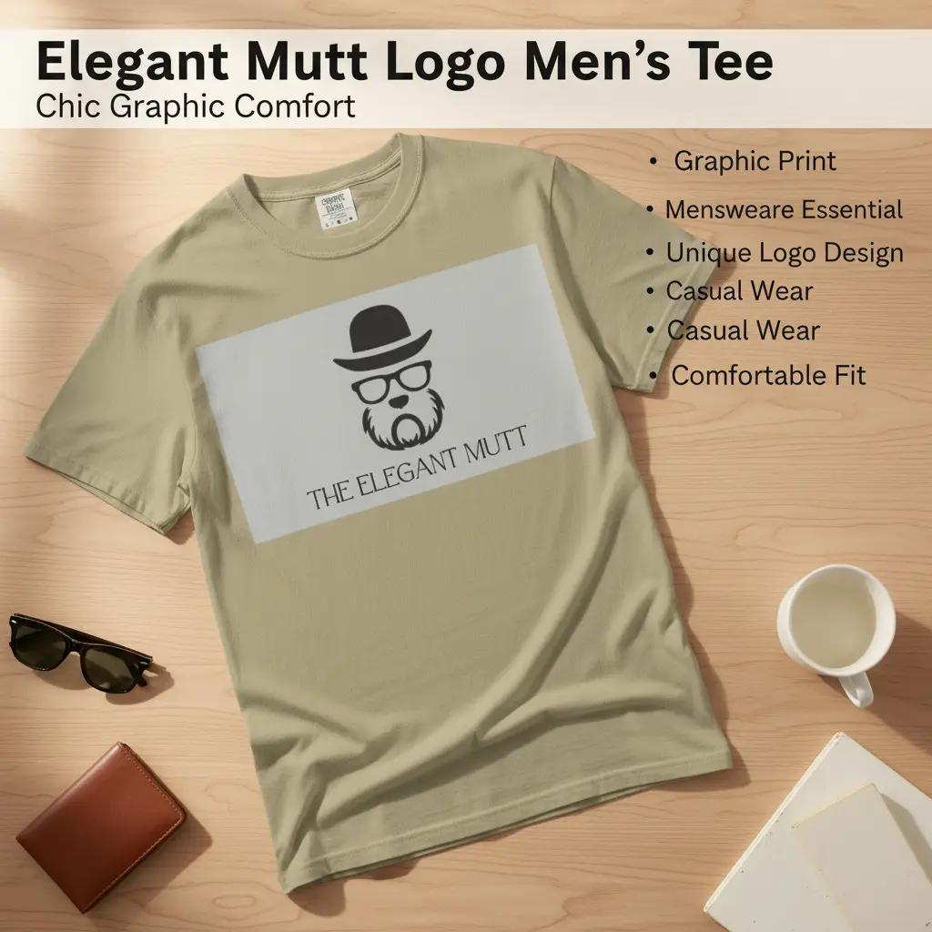 The Elegant Mutt Retro T‑Shirt — Vintage Style Mutt Logo Graphic Tee