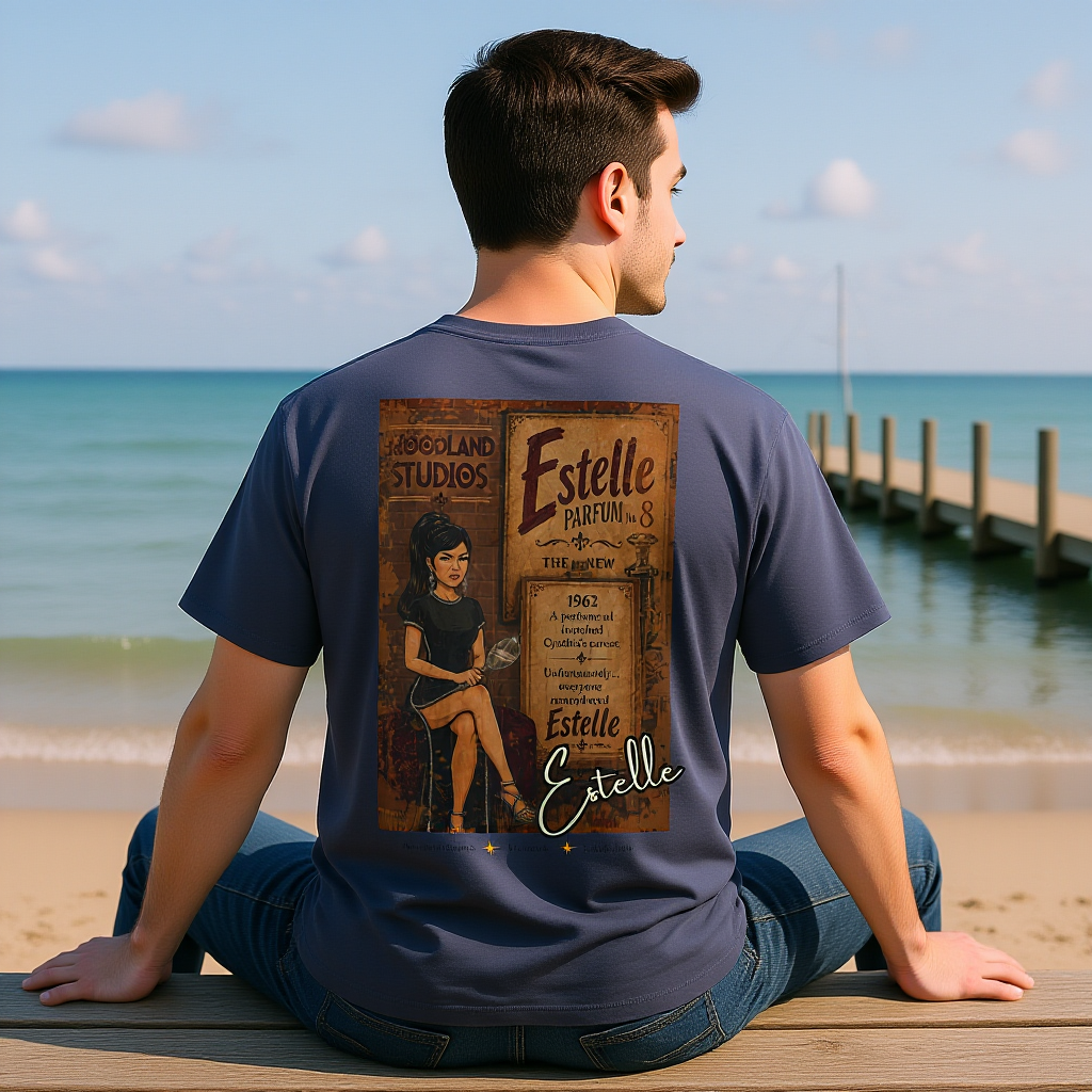 Moodland Studios Estelle Retro T-Shirt - Vintage Studio Poster Graphic Tee