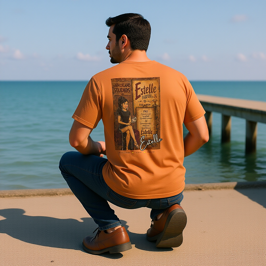 Moodland Studios Estelle Retro T-Shirt - Vintage Studio Poster Graphic Tee