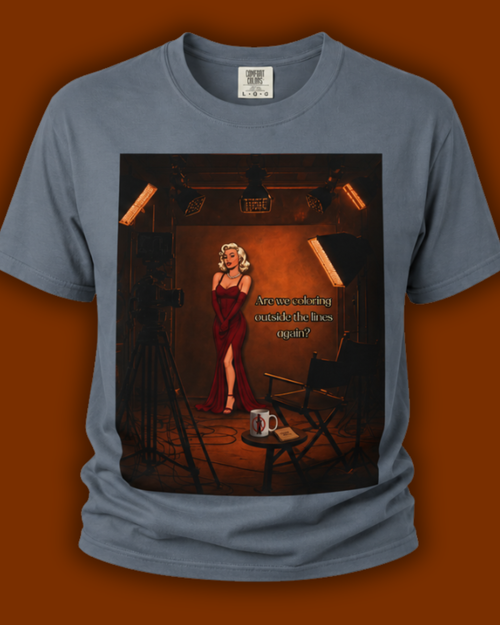 Are We Coloring Outside the lines again? Retro T-Shirt — Vintage Lexi Studio Graphic Tee