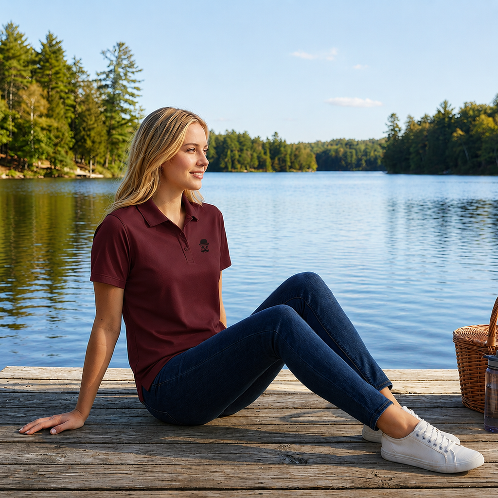 The Gentleman Polo  -  Elegant Mutt Logo Polo